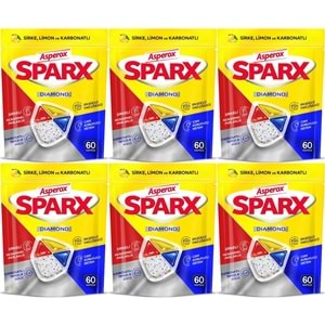 Asperox Sparx Diamond Bulaşık Makinesi Deterjanı Kapsül Tablet Hepsi 1 Arada 360 Adet (6PK*60)