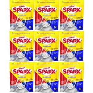 Asperox Sparx Diamond Bulaşık Makinesi Deterjanı Kapsül Tablet Hepsi 1 Arada 540 Adet (9PK*60)