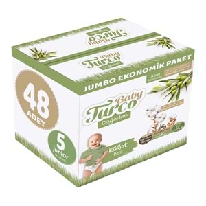 Baby Turco Külot Bebek Bezi Doğadan Beden:5 (12-25KG) Junior 48 Adet Jumbo Ekonomik Pk