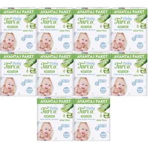 Baby Turco Islak Havlu Mendil Soft Care Aloe Vera 90 Yaprak (30 Lu Set) (10PK*3) 2700 Yaprak