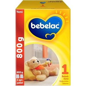 Bebelac 800GR Bebek Sütü No:1 (0-6 Ay) Doğumdan İtibaren (4 Lü Set)