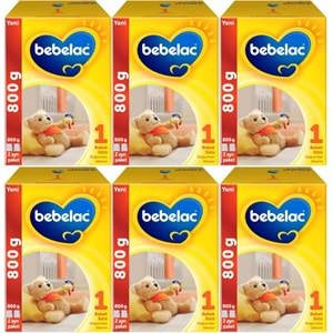 Bebelac 800GR Bebek Sütü No:1 (0-6 Ay) Doğumdan İtibaren (6 Lı Set)