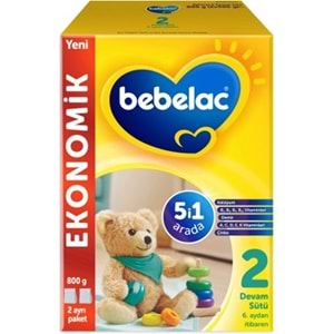 Bebelac 800GR No:2 Devam Sütü (6-12 Ay) (6 Lı Set)