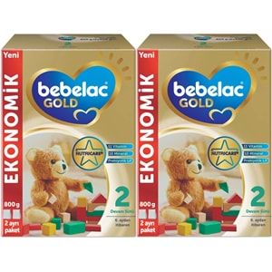 Bebelac Gold 800GR No:2 Devam Sütü (6-9 Ay) (2 Li Set)