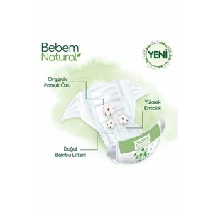 Bebem Bebek Bezi Natural Beden:4 (7-14KG) Maxi 208 Adet Ekonomik Ultra Fırsat Pk