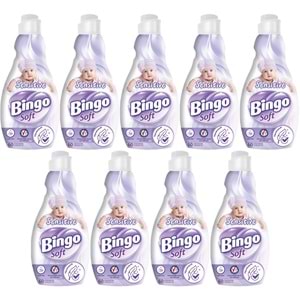 Bingo Soft Çamaşır Yumuşatıcı Konsantre 1440ML Sensitive (Hipoalerjenik) (9 Lu Set)