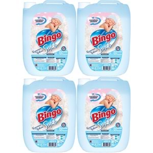 Bingo Soft Yumuşatıcı 20LT (4PK*5LT) Kuzumun Kokusu/Hipoalerjenik (200 Yıkama)