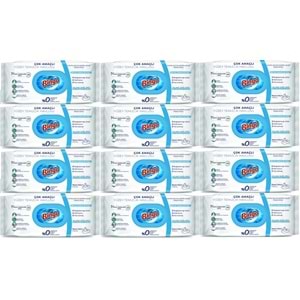 Bingo Clean Yüzey Temizlik Havlusu 96 Yaprak Beyaz Sabun Plastik Kapaklı (12 Li Set) 1152 Yaprak