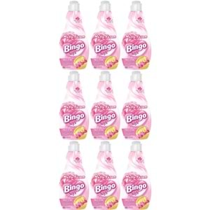 Bingo Soft Çamaşır Yumuşatıcı Konsantre 1440ML Mutlu Yuvam (9 Lu Set)