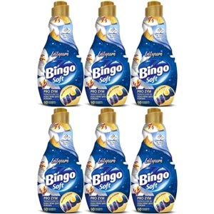 Bingo Soft Çamaşır Yumuşatıcı Konsantre 1440ML Lilyum (6 Lı Set)