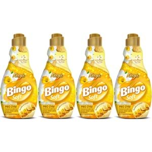 Bingo Soft Çamaşır Yumuşatıcı Konsantre 1440ML Nergis (4 Lü Set)
