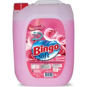 Bingo Soft Yumuşatıcı 20LT (4PK*5LT) Gül Pembe (200 Yıkama)