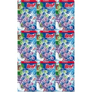 Bref Power Aktiv Klozet Bloğu Çam ve Lavanta Kokulu (36 Lı Set) (9PK*4)