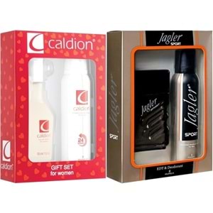Caldion Parfüm Seti Kadın 100ML Classic & Jagler Erkek 90ML Sport + Deodorant (Karma 2 Li Set)