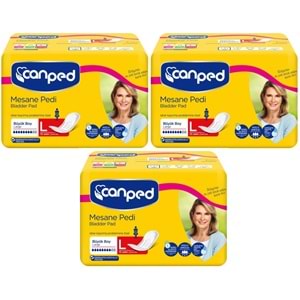 Canped Mesane Pedi Klasik L - Large - Büyük Boy 30 Adet (3PK*10)