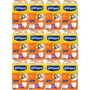 Canped Emici Külot Hasta Yetişkin Bezi XL - Ekstra Büyük - Extra Large 96 Adet