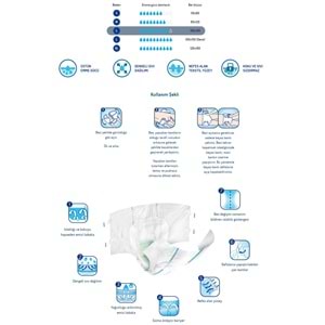 Canped Hasta Bezi Yetişkin Bel Bantlı Polietilen L - Büyük Boy 120 Adet