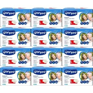 Canped Hasta Bezi Yetişkin Bel Bantlı Polietilen L - Büyük Boy 360 Adet