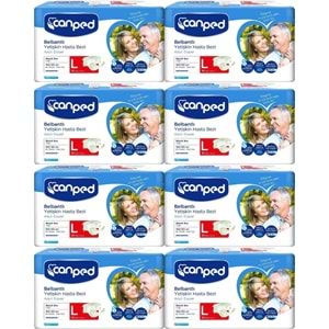 Canped Hasta Bezi Yetişkin Bel Bantlı Polietilen L - Büyük Boy 240 Adet