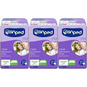 Canped Yetişkin Yatak Koruyucu Örtü 60*90 CM 30 Adet (3PK*10)