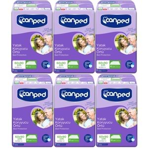 Canped Yetişkin Yatak Koruyucu Örtü 60*90 CM 60 Adet (6PK*10)