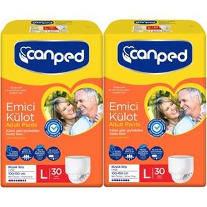 Canped Emici Külot Hasta Bezi L - Large - Büyük 60 Adet Büyük (2PK*30)
