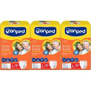 Canped Emici Külot Hasta Bezi L - Large - Büyük 90 Adet Büyük (3PK*30)