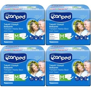 Canped Hasta Bezi Yetişkin Bel Bantlı Tekstil Yüzey M - Orta - Medium 72 (4PK*18)