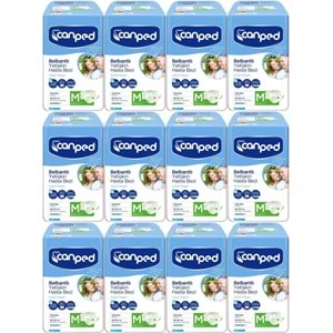 Canped Hasta Bezi Yetişkin Bel Bantlı Polietilen Medium-M Orta Boy 108 Adet (12PK*9)