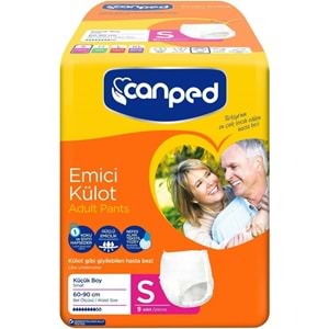 Canped Emici Külot Yetişkin Bezi S-Küçük Small 108 Adet (12PK*9)