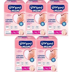 Canped Mom Lohusa Külodu - Külot Bez L - Large - Büyük / XL - Extra Large - 50 Adet (5PK*10)