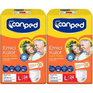 Canped Emici Külot Hasta Yetişkin Bezi L - Büyük - Large 48 Adet (2PK*24)