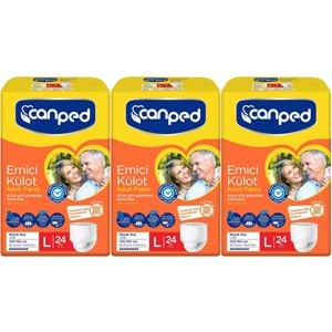 Canped Emici Külot Hasta Yetişkin Bezi L - Büyük - Large 72 Adet (3PK*24)
