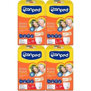 Canped Emici Külot Hasta Yetişkin Bezi L - Büyük - Large 96 Adet (4PK*24)