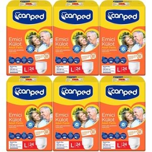 Canped Emici Külot Hasta Yetişkin Bezi L - Büyük - Large 144 Adet (6PK*24)
