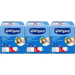 Canped Hasta Bezi Yetişkin Bel Bantlı Tekstil Yüzey L - Büyük - Large 42 Adet (3PK*14)