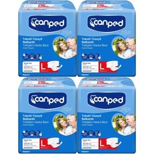 Canped Hasta Bezi Yetişkin Bel Bantlı Tekstil Yüzey L - Büyük - Large 56 Adet (4PK*14)