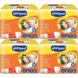 Canped Emici Külot Pants Hasta Yetişkin Bezi L - Büyük - Large Ekonomik Pk 56 Adet (4PK*14)