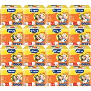 Canped Emici Külot Pants Hasta Yetişkin Bezi L - Büyük - Large Ekonomik Pk 224 Adet (16PK*14)