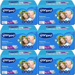 Canped Yetişkin Bezi Bel Bantlı Tekstil Yüzey XL - Ekstra Large - Extra Large 138 Adet