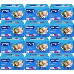 Canped Yetişkin Bezi Bel Bantlı Tekstil Yüzey XL - Ekstra Large - Extra Large 276 Adet