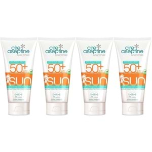 Cire Aseptine Sun Güneş Koruyucu Kremi Çocuk 50+ SPF 150 ML (4 Lü Set)