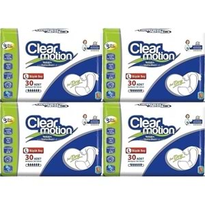 Clearmotion Yetişkin Hasta Bezi Bel Bantlı L - Büyük - Large 120 Adet (4PK*30)