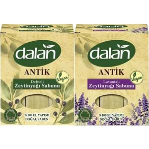 Dalan Antik Defneli Zeytinyağı Sabunu 900GR (Klasik & Lavantalı) (Karma 2 Li Set)