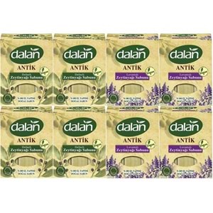 Dalan Antik Defneli Zeytinyağı Sabunu 900GR (Klasik & Lavantalı) (Karma 8 Li Set)