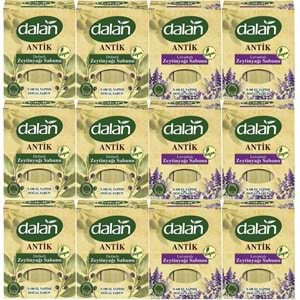 Dalan Antik Defneli Zeytinyağı Sabunu 900GR (Klasik & Lavantalı) (Karma 12 Li Set)