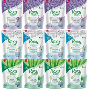Dalan Roxy Bio Clean Matik Sabun Tozu 800GR Karma 12 Li Set (Lavanta/Bahar/Aloe Vera) (312 Yıkama)