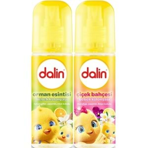 Dalin Bebek Kolonyası 150ML (Orman Esintisi-Çiçek Bahçesi) Karma 2 Li Set