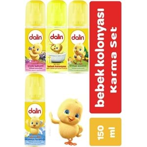 Dalin Bebek Kolonyası 150ML (Bıcı Bıcı-Orman-Çiçek-Okyanus) Karma 4 Lü Set