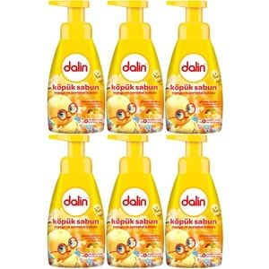 Dalin Köpük Sabun 200ML Mango ve Portakal Kokulu Çoçuklarınız İçin (6 Lı Set)